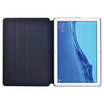 Tableta Caz pentru Huawei MediaPad T3 8.0/T3 10 9.6/T5 10 10.1 rezistenta la Socuri rezistență Picătură de Protecție din Piele Pu coajă+Stylus