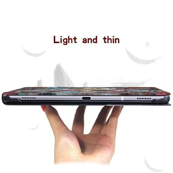 Tableta Caz pentru Huawei MediaPad T3 8 10 / T5 10 - Folio Piele PU Stand Tabeta Caz Acoperire Tableta Anti-Praf Caz de Protecție