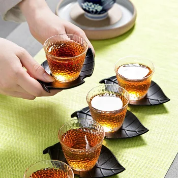 TABLETĂ rezistentă la Căldură GlassTeaCups Stil Japonez Transparent Ceașcă de Ceai Kung Fu Seturi de Ceai Eco-Friendly Serviciu de Ceai Rafinat