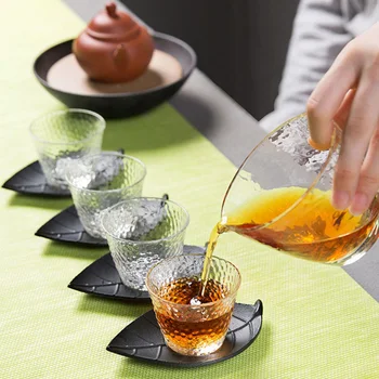 TABLETĂ rezistentă la Căldură GlassTeaCups Stil Japonez Transparent Ceașcă de Ceai Kung Fu Seturi de Ceai Eco-Friendly Serviciu de Ceai Rafinat