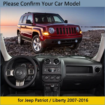 Tabloul de bord Capacul de Protecție Pad pentru Jeep Patriot 2007~2016 Libertate Accesorii Auto de Bord Parasolar Covor 2012 2013