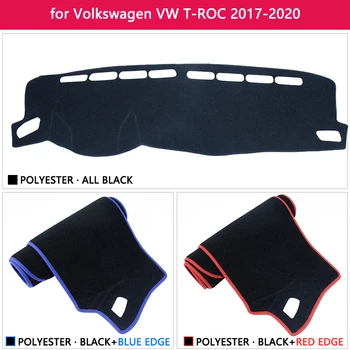 Tabloul de bord de Acoperire Tampon Protector pentru Volkswagen VW T-Roc 2017 2018 2019 2020 TRoc T Roc Accesorii Auto de Bord Parasolar Covor