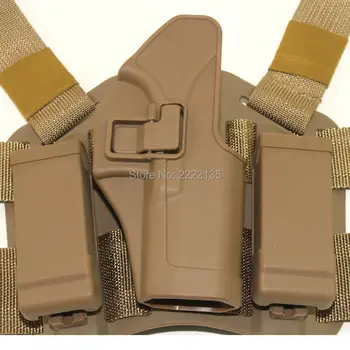 Tactic CQC Glock de port-Armă de Luptă Coapsei Toc de Vânătoare la Picior Toc de Pistol cu Revista Husă pentru GLock 17 19 22 23 31 32