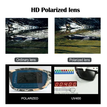 Tactice de Camuflaj Pescuit Polarizate ochelarii de Soare Alpinism Funcționare Ochelari de Vânătoare Camuflaj Ochelari Sport Pescuit UV400 Ochelari