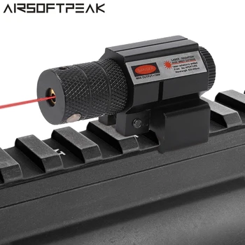 Tactice Punct Roșu Vedere cu Laser domeniu de Aplicare cu un Întrerupător la Distanță, pentru Pusca Pistol Reglabil cu Laser Pointer Pentru 20mm Picatinny Feroviar