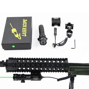 Tactice în Afara Laser Verde Rosu Dot Laser Reglabil Comutator Luneta de Montare Pentru M4A1 AR 15 Ak47 74 Hk 416 Airsoft Pusca