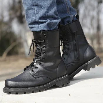 Tactică Militară Drumetii Cizme Barbati Pantofi de Drumetii Montane Armată de Luptă Non-alunecare Tatico Negru Cizme de Siguranță Pantofi Casual Adidas