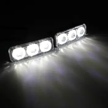 Tak Wai Lee 2 buc/Set LED DRL Lumini de Zi de Funcționare Lampă de Lucru Car Styling Sursa Impermeabil de Parcare Lumina de Zi Pentru tracțiune integrală 4WD SUV 4X4