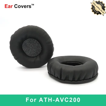 Tampoane pentru urechi Pentru Audio Technica ATH AVC200 Căști Tampoanele de Înlocuire Cască Ureche Pad din Piele PU Burete Spuma