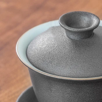 TANGPIN negru vase ceramice gaiwan portelan ceașcă de ceai kung fu seturi de ceai drinkware