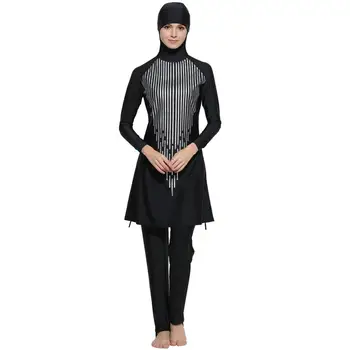 TaoBo Clasic de Vânzare Fierbinte Islamic costum de Baie de Dimensiuni Mari 4XL Femei cu Pălărie Poliester Acoperire Completă Costume de baie Musulman Arab Maneca Lunga Purta