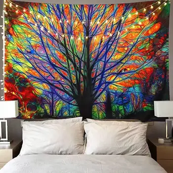 Tapiserie hippie tapiserie de Perete agățat vrăjitorie consumabile psihedelice băieți decorare dormitor tapiz comparativ