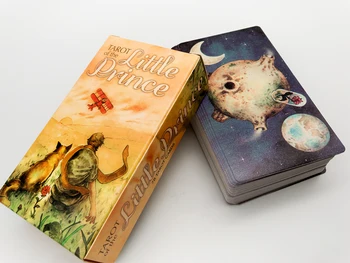 Tarot de Micul Prinț Pachet de Cărți de 78 de carti si de Instruire Broșură Divinație Lectură Iubesc Luna Aproape de mine Incepatori