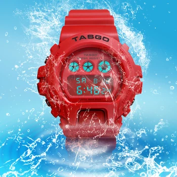 TASGO Sport Femei Ceasuri Multifunctional rezistent la apa Display LED Digital Ceas în aer liber Doamnelor Brățară Ceas de mână Relogio Feminino