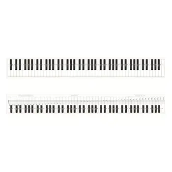 Tastatură de pian Notă Diagramă pentru 88 de clape de Pian Tastatură Diagramă Notă de Pian Ajutor de Învățare pentru Spatele clape de Pian