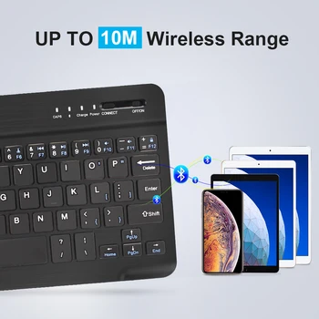 Tastatură fără fir bluetooth Reîncărcabil Tastatură Silențioasă Ergonomic Keyboard Pentru iPad Huawei Sansumg Tablet PC Telefon