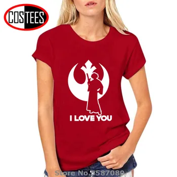 Tatooine Știu că te Iubesc Său & I T shirt Jedi Prietenul tricouri Valentine Cupluri tricou Han Topuri Printesa Leia Tricouri tricou