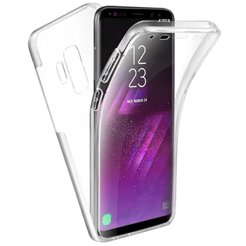 TBOC Caz pentru Samsung Galaxy S9 Plus - S9 + - Carcasa [Clar] Plin [de Silicon TPU] dublu Fata [360 de Grade] Mobil