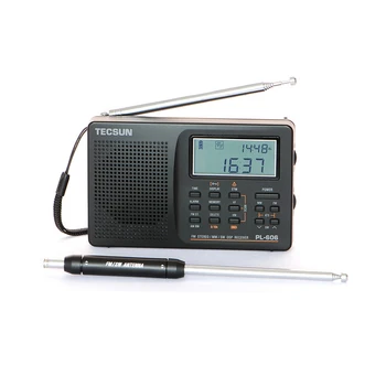 Tecsun PL-606 Digital PLL Portabil Vârstnici/Studendt Radio Stereo FM / LW / SW / MW DSP Receptor Ușor Reîncărcabilă