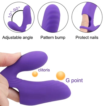 Telecomanda Wireless cu Degetul Vibrator Dublu Capul Locului G Masaj Stimulator Clitoris sex Feminin Masturbator Jucarii Sexuale pentru Femei