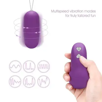 Telecomanda Wireless Sărituri Ou Vibrator Bullet Multi-Viteză, Masaj Clitoridian Jucărie Sexuală
