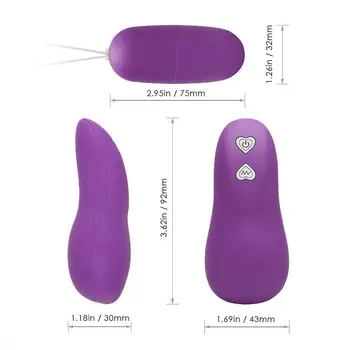 Telecomanda Wireless Sărituri Ou Vibrator Bullet Multi-Viteză, Masaj Clitoridian Jucărie Sexuală