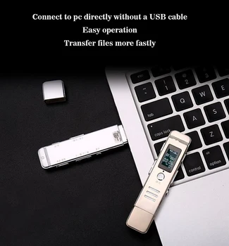 Telele 8GB 16GB USB Ecran LCD Digital Audio Recorder de Voce Dictafon MP3 Player Suport Multi-limba USB înregistrare Audio
