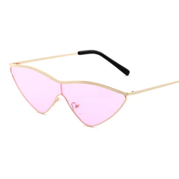 Tendința Doamnelor în aer liber Personalitatea ochelari de soare minuscul albastru rosu roz violet triunghi ochelari de soare stradă în stil gotic oculos retro