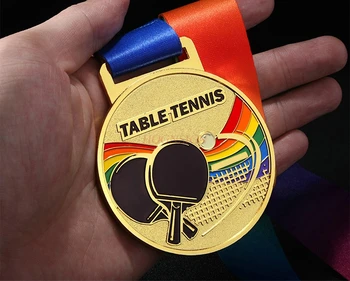 Tenis de masă Medalia de Copii Medalia de Aur Medalia de campion de Fotbal Badminton Memorial 2021