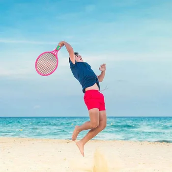 Tenis de Plaja Racheta de Tenis în aer liber pentru Copii Sport Racheta de Tenis Cu Badminton Minge Verde