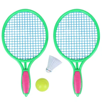 Tenis de Plaja Racheta de Tenis în aer liber pentru Copii Sport Racheta de Tenis Cu Badminton Minge Verde