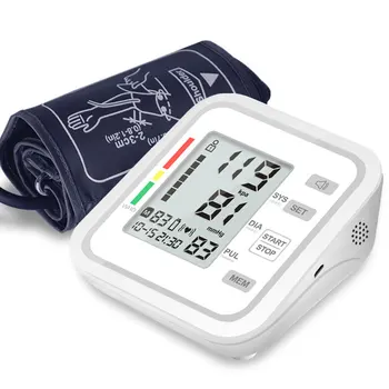 Tensiometru Electronic de Braț Automat Sfigmomanometre BP Monitoare de Ritm Cardiac metru Puls