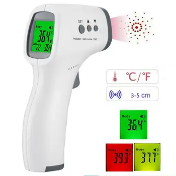 Termometru cu infraroșu LCD Digital de Măsurare a Corpului Ureche Frunte Non-Contact Febra Instrument de Măsură IR Termometru pentru Copii pentru Adulti