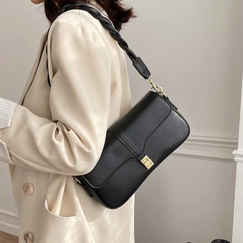 Tese curea de Umăr geanta Subsuoară 2021 Noi de Moda de Înaltă calitate din Piele PU pentru Femei Geantă de mână de Designer de Epocă Umăr Geanta Messenger