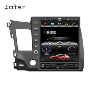 Tesla styel Android 10.0 PX6 Masina DVD player Navigatie GPS Pentru toate modelele Honda Civic 2008-2013 Auto Auto radio player Multimedia Unitate Cap