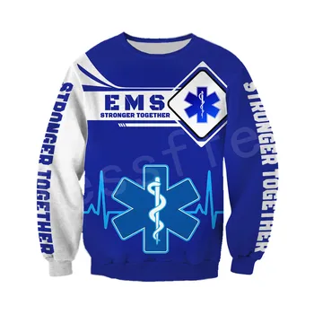 Tessffel Tehnician Medical de Urgență EMT EMS Paramedic NewFashion Unisex Pulover 3DPrint Hanorac/Hanorace/fermoar/Jacheta s-14