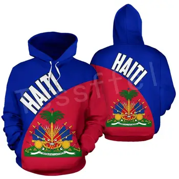 Tessffel Țară Emblema Steag Caraibelor, Insula Haiti Retro Pulover Barbati/Femei Trening Jacheta 3Dprint Streetwear Hanorace A39