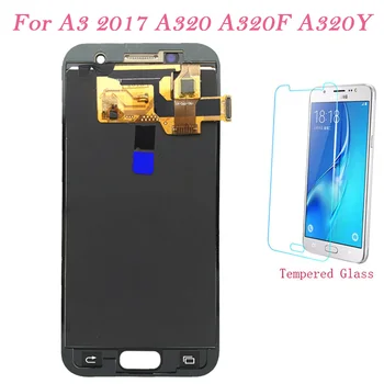 Test de Ecran LCD Pentru Samsung Galaxy A3 2017 A320F Touch Screen Digitizer LCD Display Regla Pentru Samsung A320 A320Y de Asamblare LCD