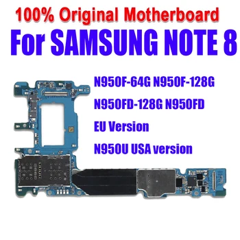 Testat de Deblocare pentru Samsung Nota 8 N950F N950FD Placa de baza Full Funcție de Placa de baza pentru SM-N950U Placi de Logica cu deplină chips-uri