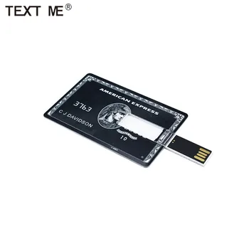 TEXTUL MI creative Bank card de 64GB usb 2.0 flash drive USB pen drive 4GB 8GB 16GB 32GB memory Stick
