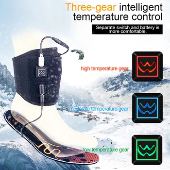 Thermoregulating Încălzire Electrică Tălpi Interioare, De Sport Absorbție De Șoc, Piciorul De Protecție, Schi Iarna Impermeabil Și Tălpi Interioare Calde