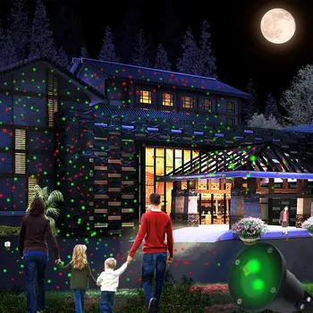 Thrisdar Mișcare De Crăciun Laser Proiector De Lumină În Aer Liber, Grădină Vacanță Copac Xmas Decor Efect Spectacol De Lumini Partidul Condus Lumina De Scena