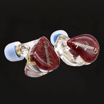 Tiandirenhe 1DD+1BA Hibrid earphoneds personalizate Stabil lemn upgrade cască Rășină Cască MMCX earbud Inlocuit cablu