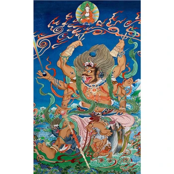 Tibetan Pânză De Artă Tanga De Uz Casnic Pictura Tanga Patru Regi Cerești Decor Sala Pictura