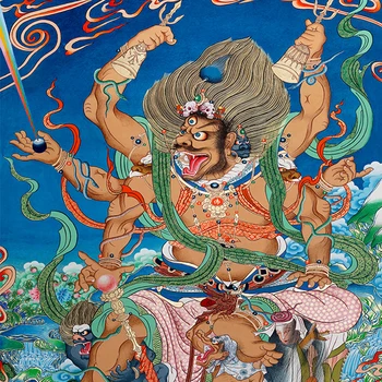 Tibetan Pânză De Artă Tanga De Uz Casnic Pictura Tanga Patru Regi Cerești Decor Sala Pictura