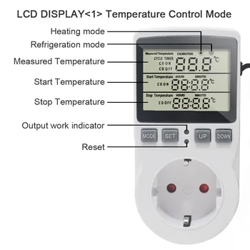 Timer Digital Comutator Priza 230V 16A Calendarul Termostat de Temperatură Programabile Termică Controller Prize și Întrerupător