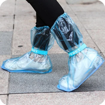 Timp Pantof Acoperi pentru Barbati Femei Ploaie Pantof Acoperi Reutilizabile pentru Pantofi Impermeabil Albastru High-Top Galoși, Cizme Protector Acoperă