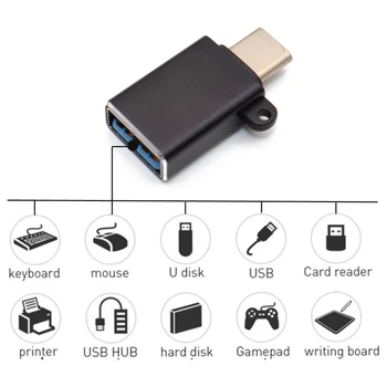 TIP C USB de sex Masculin la Feminin Cablu Adaptor Convertor USB-C to USB ( Feminin și Masculin ) Mufă Încărcător Adaptor OTG Converter