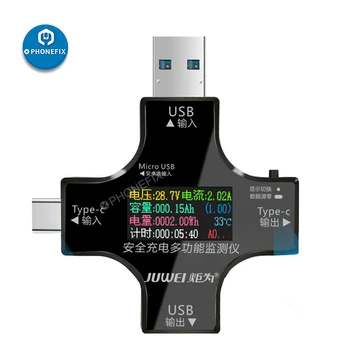 Tip C USB Tester Banca de Putere Încărcător Indicator pentru Reparatie Telefon Mobil Digital Tensiune de Curent Multimetru Detector