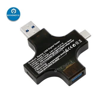 Tip C USB Tester Banca de Putere Încărcător Indicator pentru Reparatie Telefon Mobil Digital Tensiune de Curent Multimetru Detector